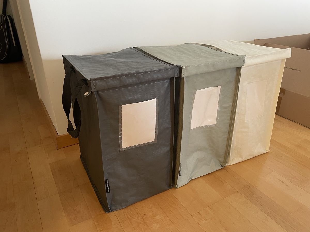 Ikea Abfalleimer: Ikea DIMPA Abfalltrennbeutel 3er Set – Gebraucht aus Thalwil von Andieg 1