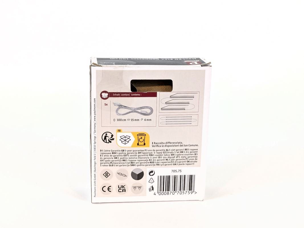 Paulmann Cavi: PAULMANN  MaxLED Flex-Verbinder 100cm – Nuovo (secondo la descrizione) da Thun venduto da Restwert_Thun 2