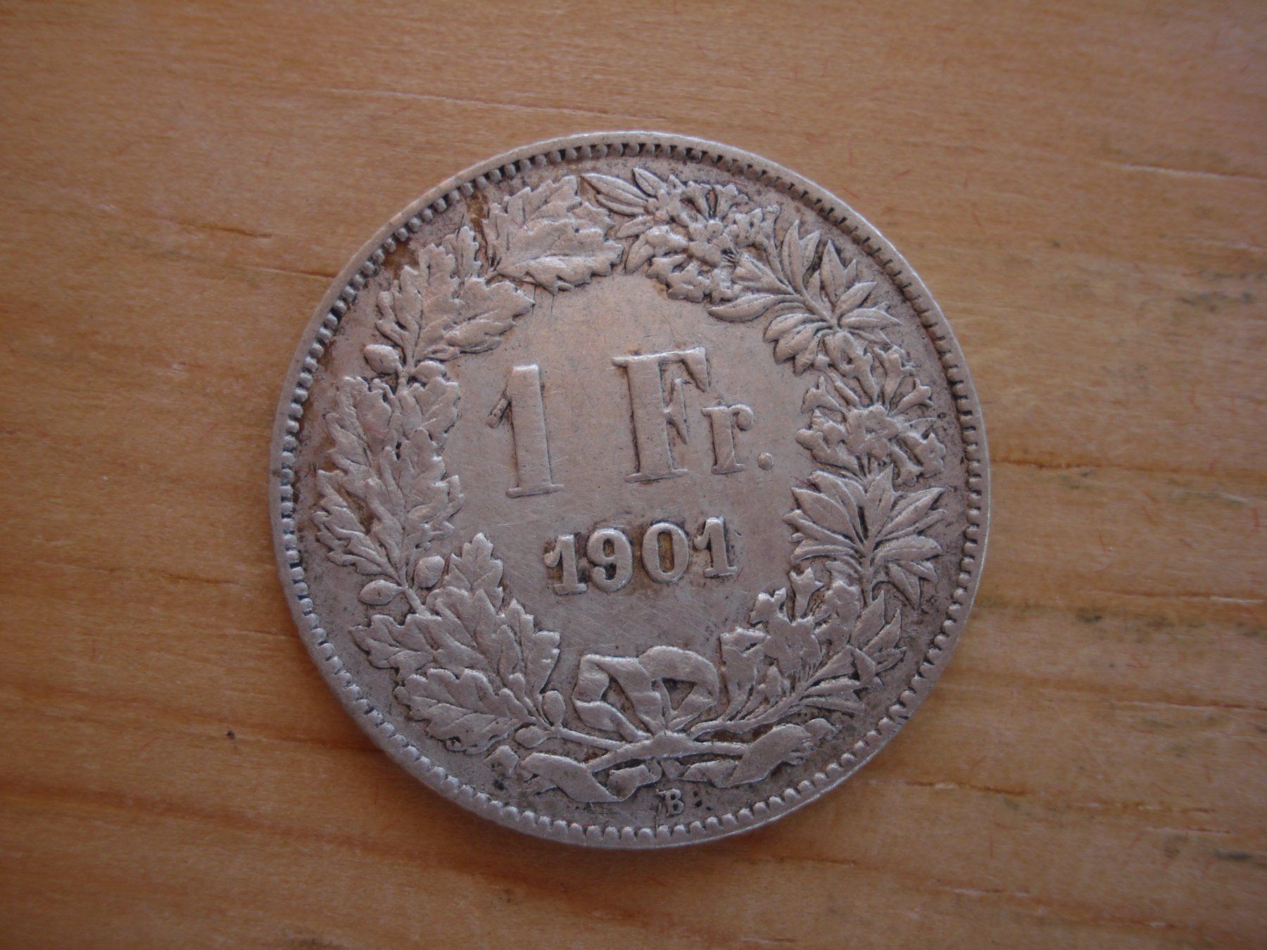 Alle Münzen: (C1) 1 Franken 1901 VZ – Gebraucht aus Erlach von Net-Coins