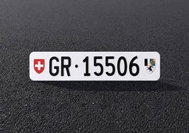 GR Autonummer/Kontrollschild