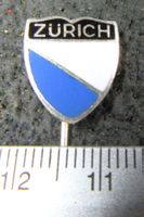 ZÜRICH KANTONSWAPPEN VERSILBERT ANSTECKNADEL VINTAGE