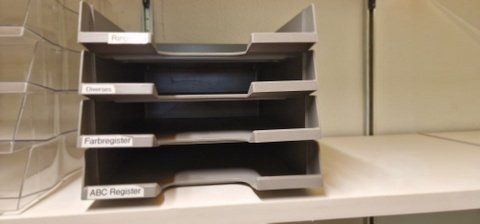 Contenitori & Simili: Büro Organizer, 4 Ablagefächer, Grau – Usato da Flawil venduto da 1343525 1