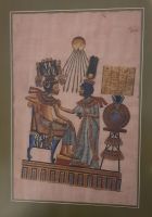Papyrus égyptien encadré