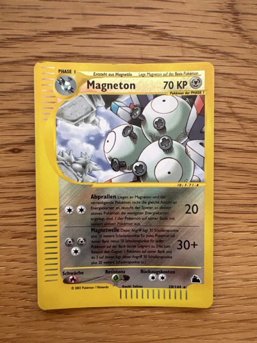 Pokémon Carte collezionabili: Pokemon, Magneton, Skyridge – Usato da Zürich venduto da el_marcel