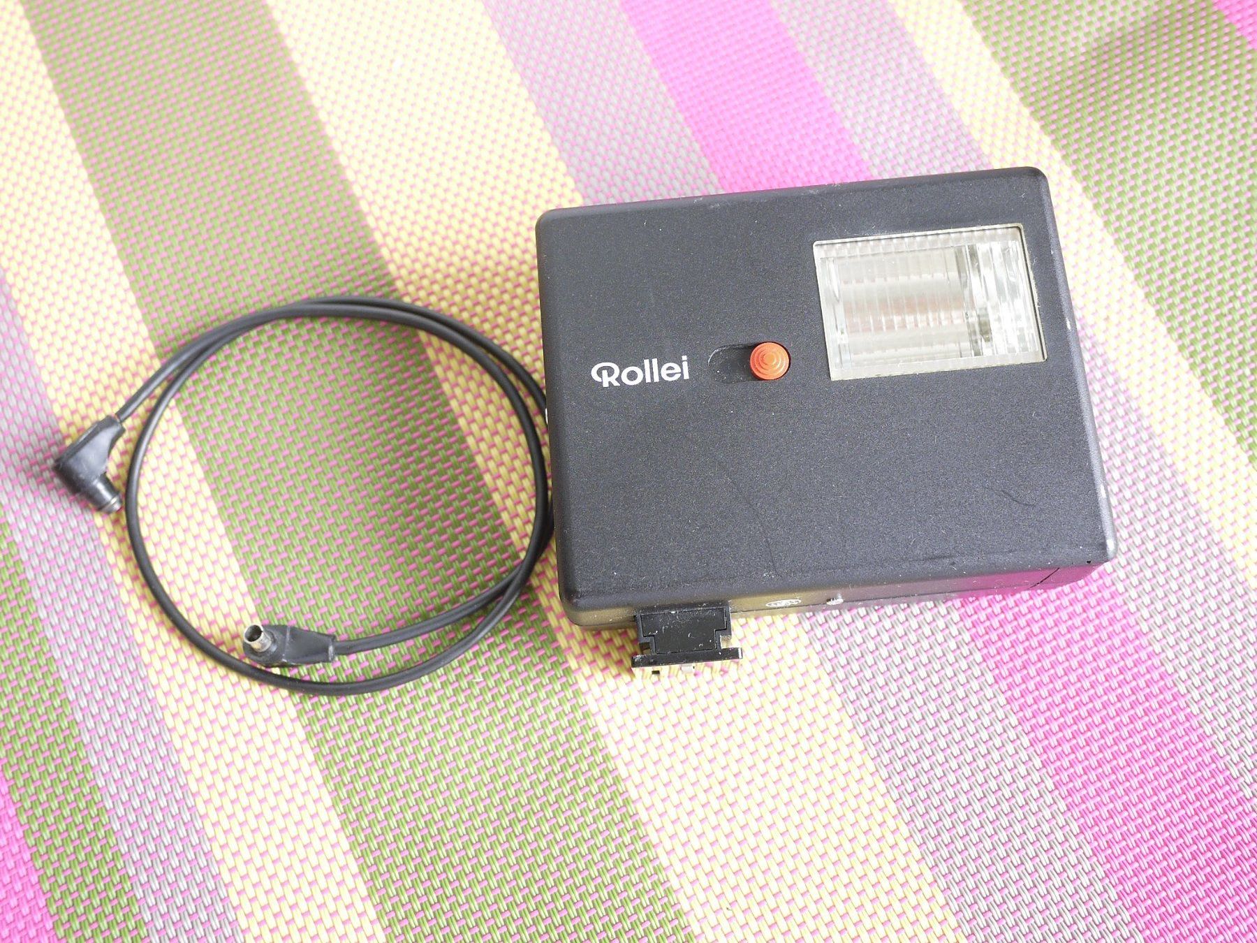 Rollei Flash: Rollei 128BC Blitz / flash + Kabel / câble. – Usato da Egg b. Zürich venduto da JCB