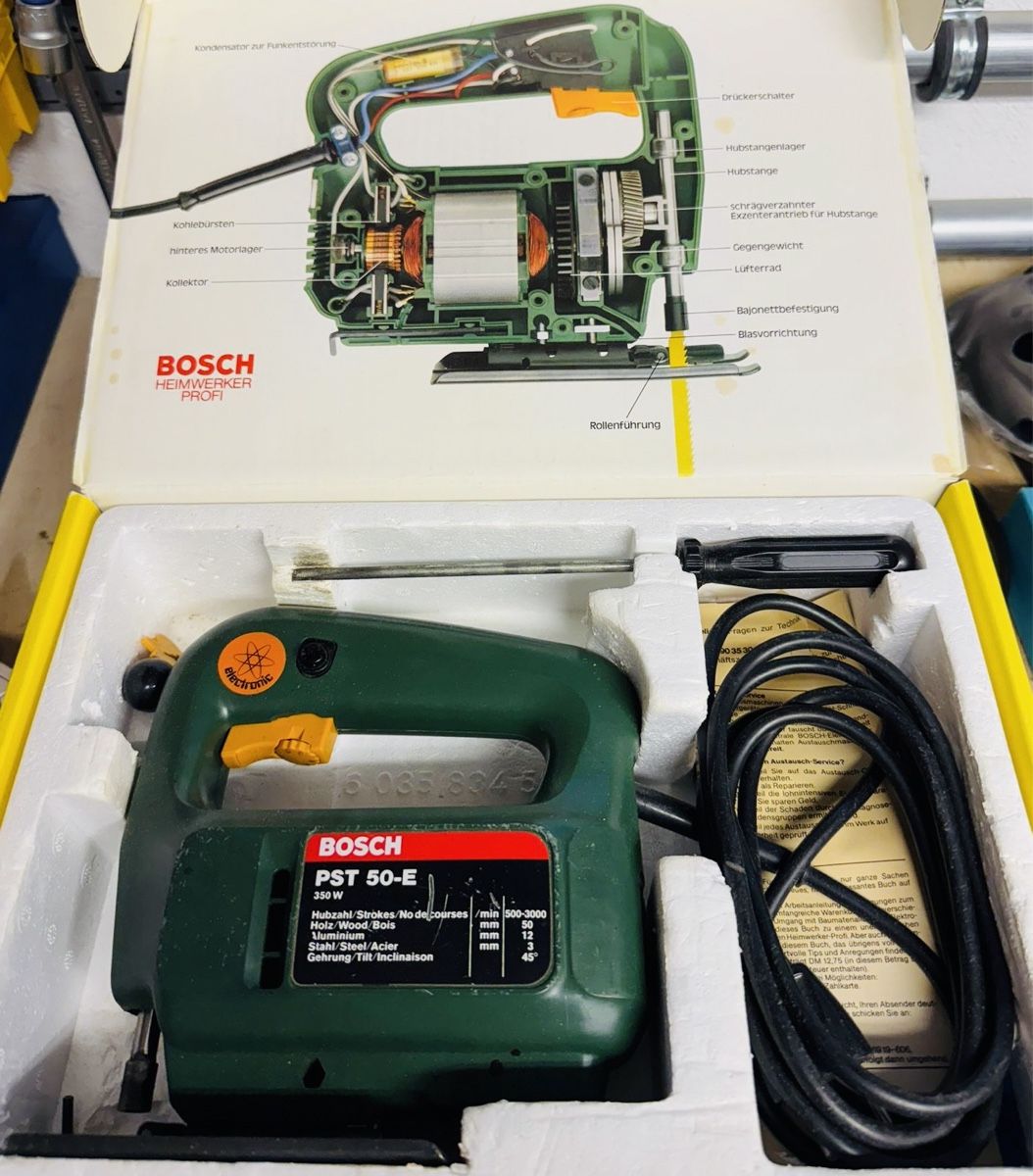 Bosch Sägen: Bosch PST 50-E Stichsäge Vintage OVP – Gebraucht aus Kloten von Billard2