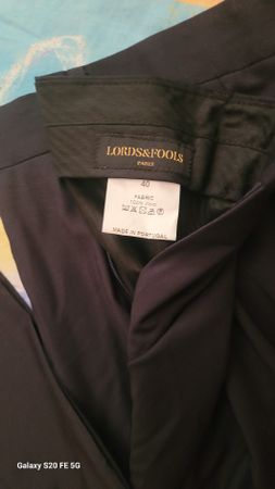 Pantalon LORDS&FOOLS taille 40 Laine noir Made in Portugal