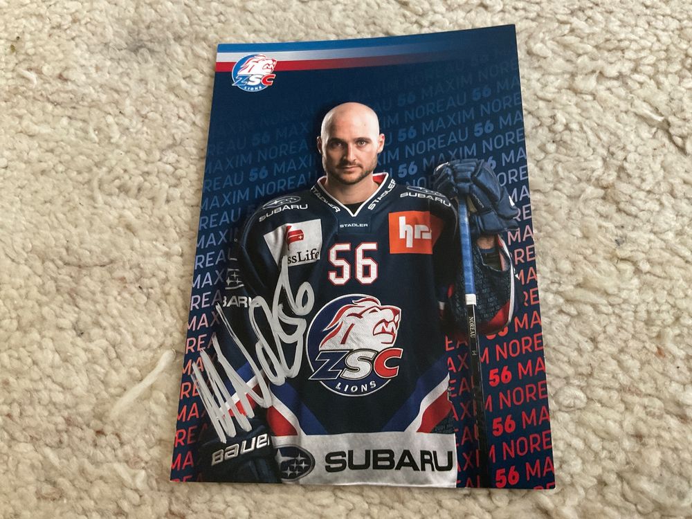 ZSC Lions Maxim Noreau Autogrammkarte (7) Kaufen auf Ricardo