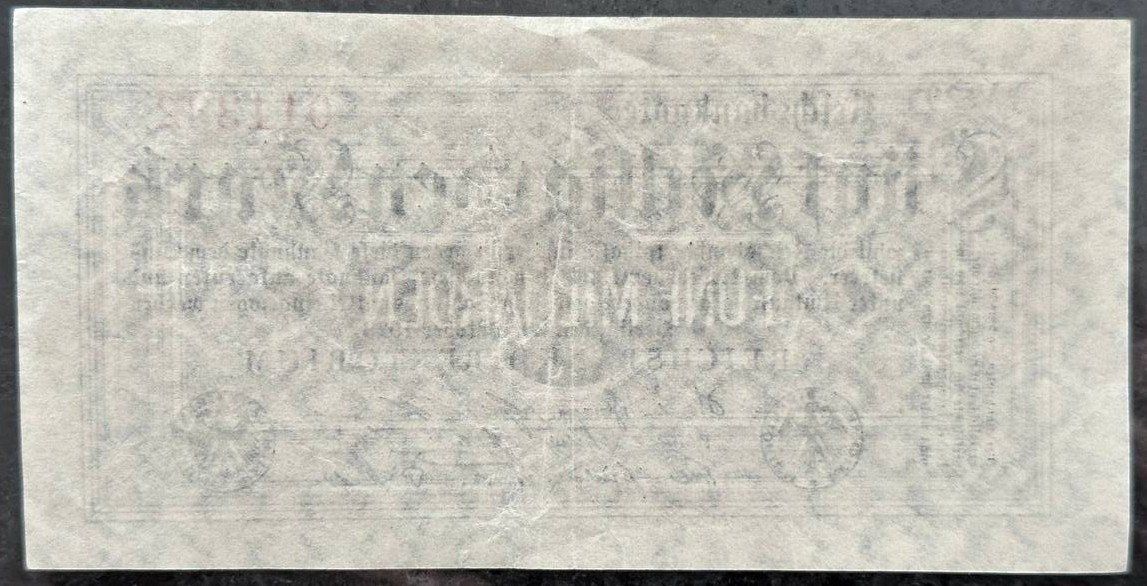 Banconote: Reichsbanknote Fünf Billion Mark, 1923 – Usato da Beringen venduto da Mantafisch1 1