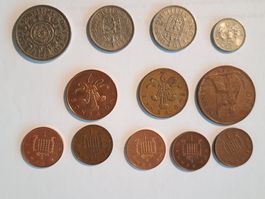 Lot England Münzen England two Shillings one Shilling