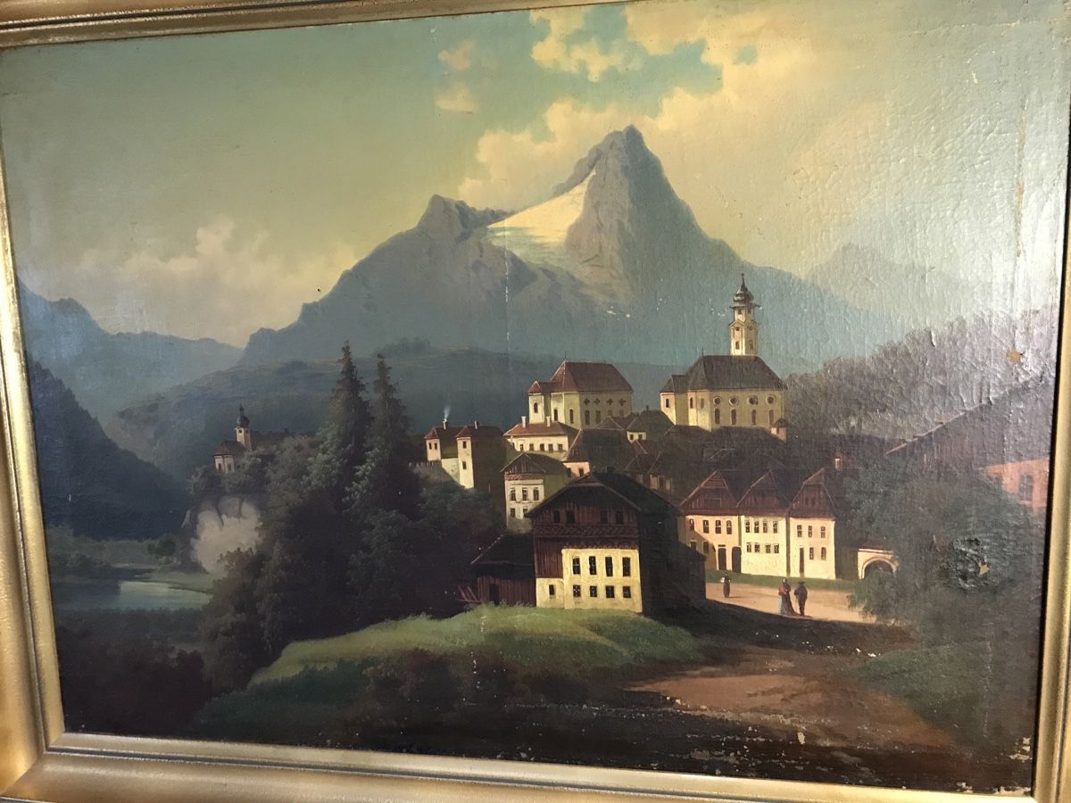 Dipinti: 19. Jh grosses Ölgemälde – Usato da Wolfhalden venduto da SecondAntique 1