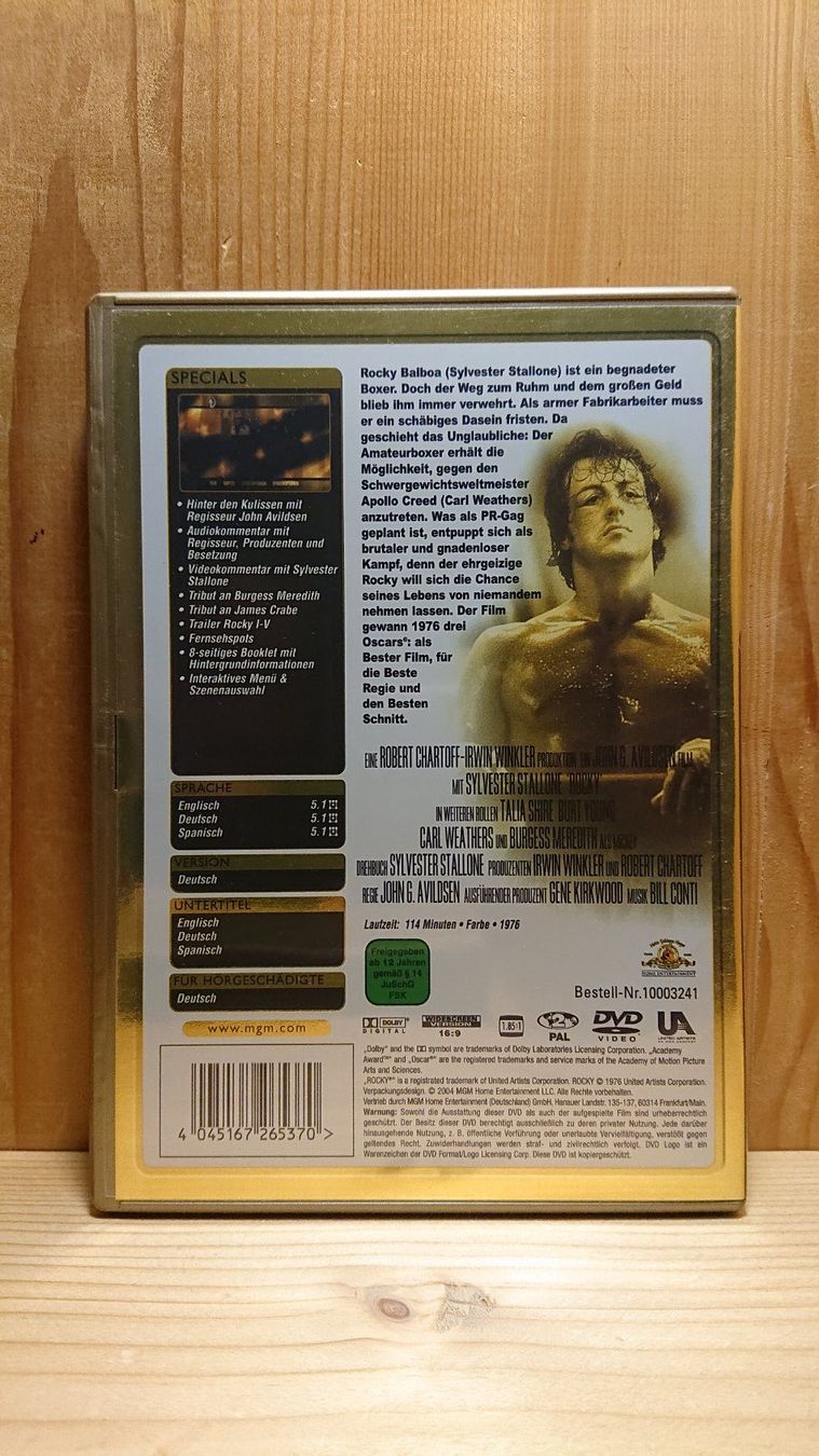 Tutti i DVDs: ROCKY DVD Gold Edition mit Sylvester Stallone – Usato da Wilderswil venduto da Exebub 1