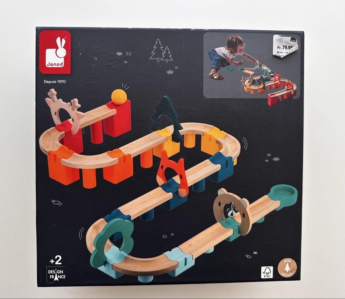 Janod Giocattoli: Janod Holz-Kugelbahn – Nuovo (secondo la descrizione) da Brugg AG venduto da Keks.und.Kruemel