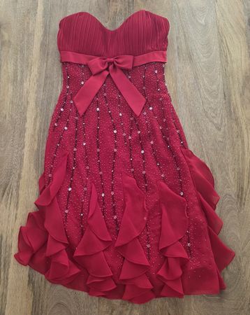 Abendkleid rot Gr XS