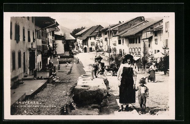 Ansichtskarten: AK Gruyères, Les anciennes mesures – Gebraucht aus Berlin von bartko-reher