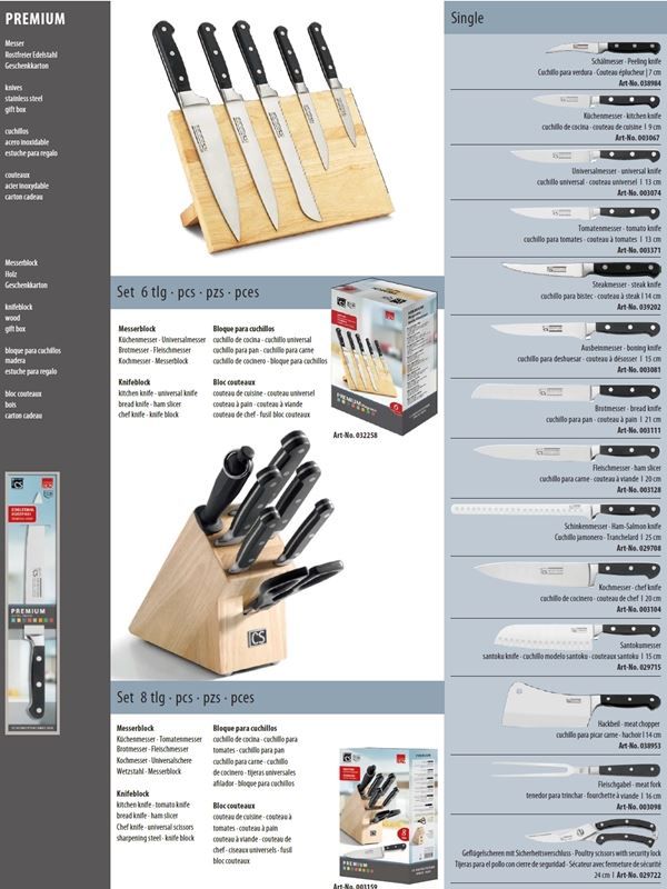 Coltelli da cucina: Messer PREMIUM Brotmesser – Nuovo e nell'imballaggio originale da Wettingen venduto da kochshop 2