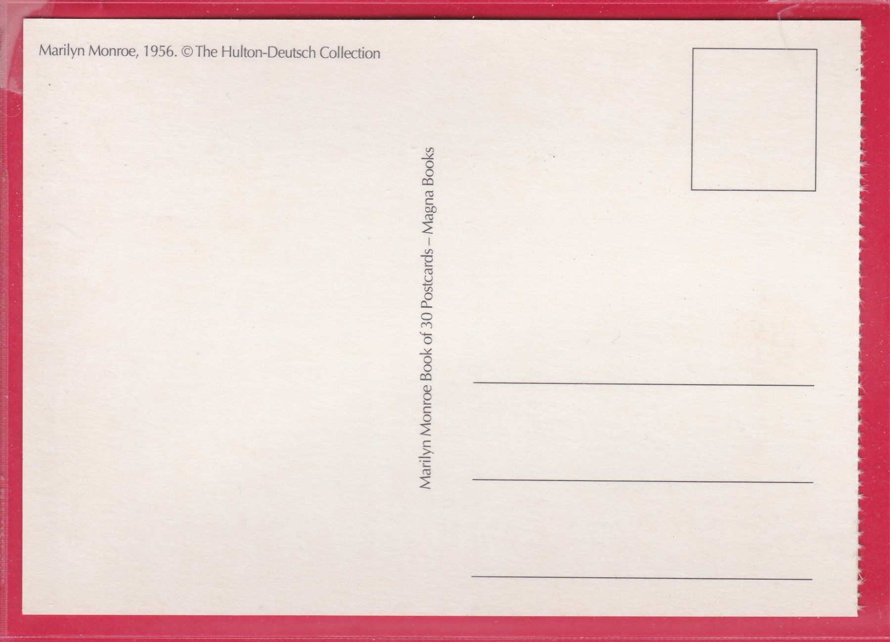 Cartoline postali: MARILYN MONROE, 1956 – Usato da Oberrieden venduto da Gebirgsstelze 1