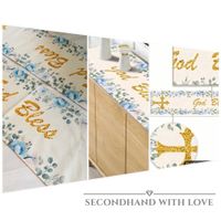 # DEKO - 2 Stk. Tischläufer ,,Taufe / Konfirmation / Kirche#
