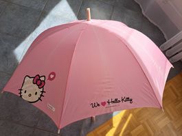 Schirm Hello Kitty rosa, Gr. ausgespannt ca. 1m