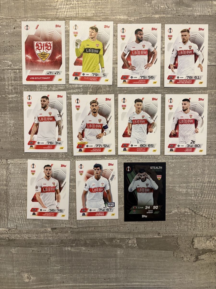 Topps Carte collezionabili: Topps Match Attax 25/26 Full Stuttgart & Stealth Strike – Nuovo (secondo la descrizione) da Effretikon venduto da iph_xb5l