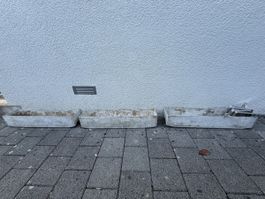 Balkon-Blumenkästen mit Halterungen (3 Stück)  