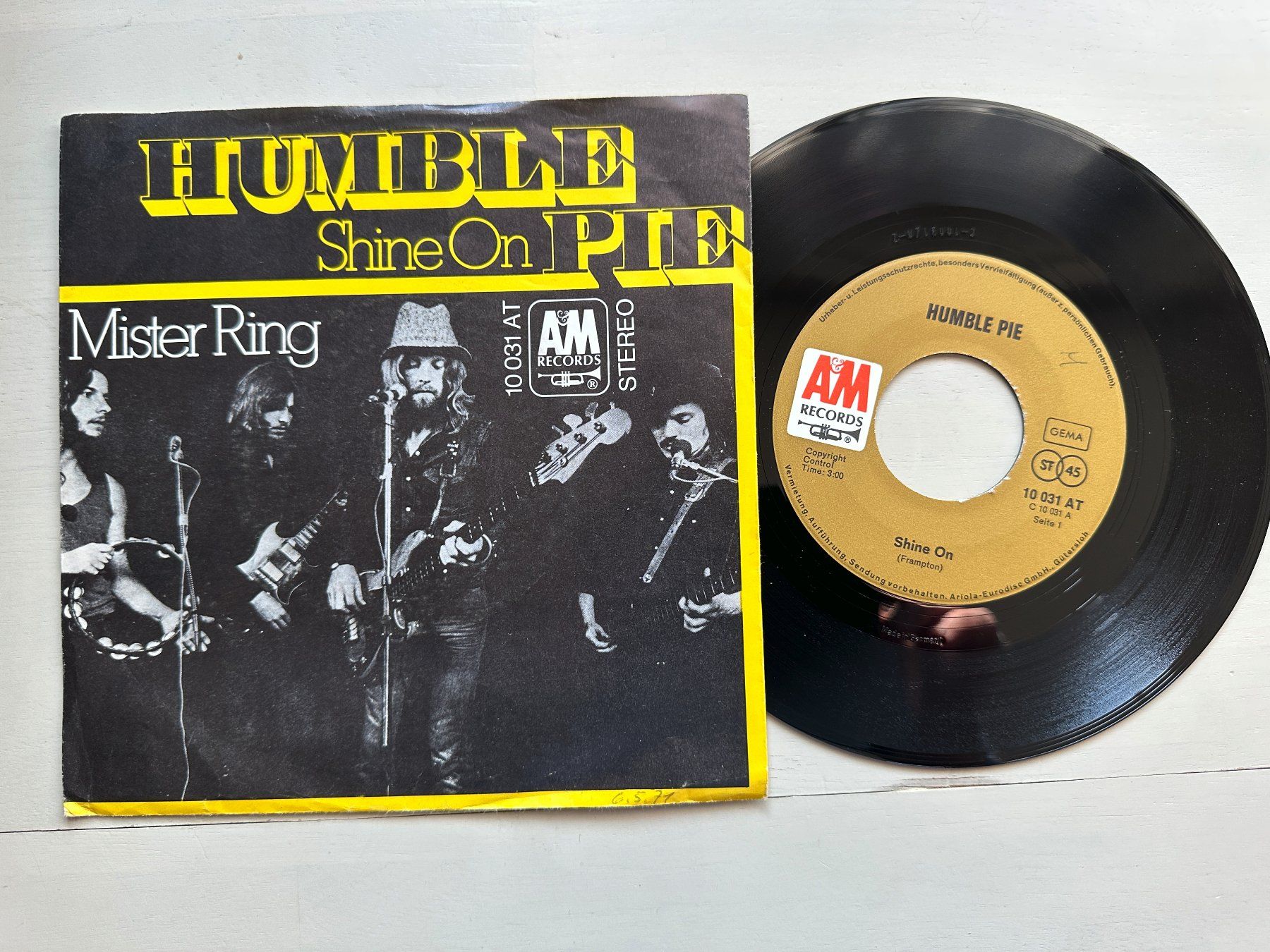Dischi in vinile: HUMBLE PIE tolle Single Shine on MARRIOTT FRAMPTON PETER – Usato da Basel venduto da Partridge