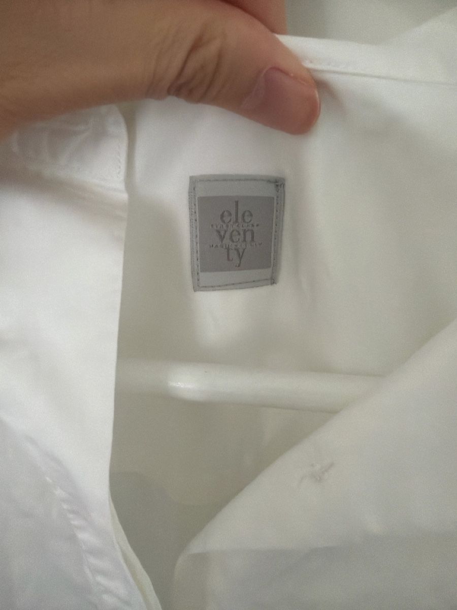Eleventy Blusen: Eleventy white shirt with open sleeve M – Gebraucht aus Thalwil von dal_c7n9 1