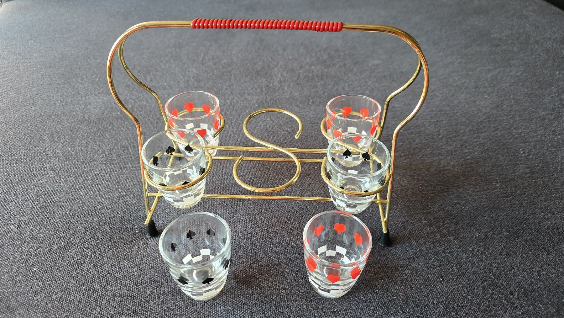 Gläser: Vintage Schnapsgläserset aus den 1950er oder 1960er – Gebraucht aus Triesen von Vanlie 1