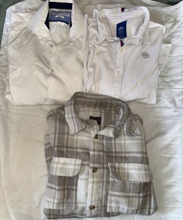 Hemden 3er Set Herren Weiss Grösse L guter Zustand