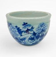 Ceramica artistica antica, decoro blu-bianco. CIna