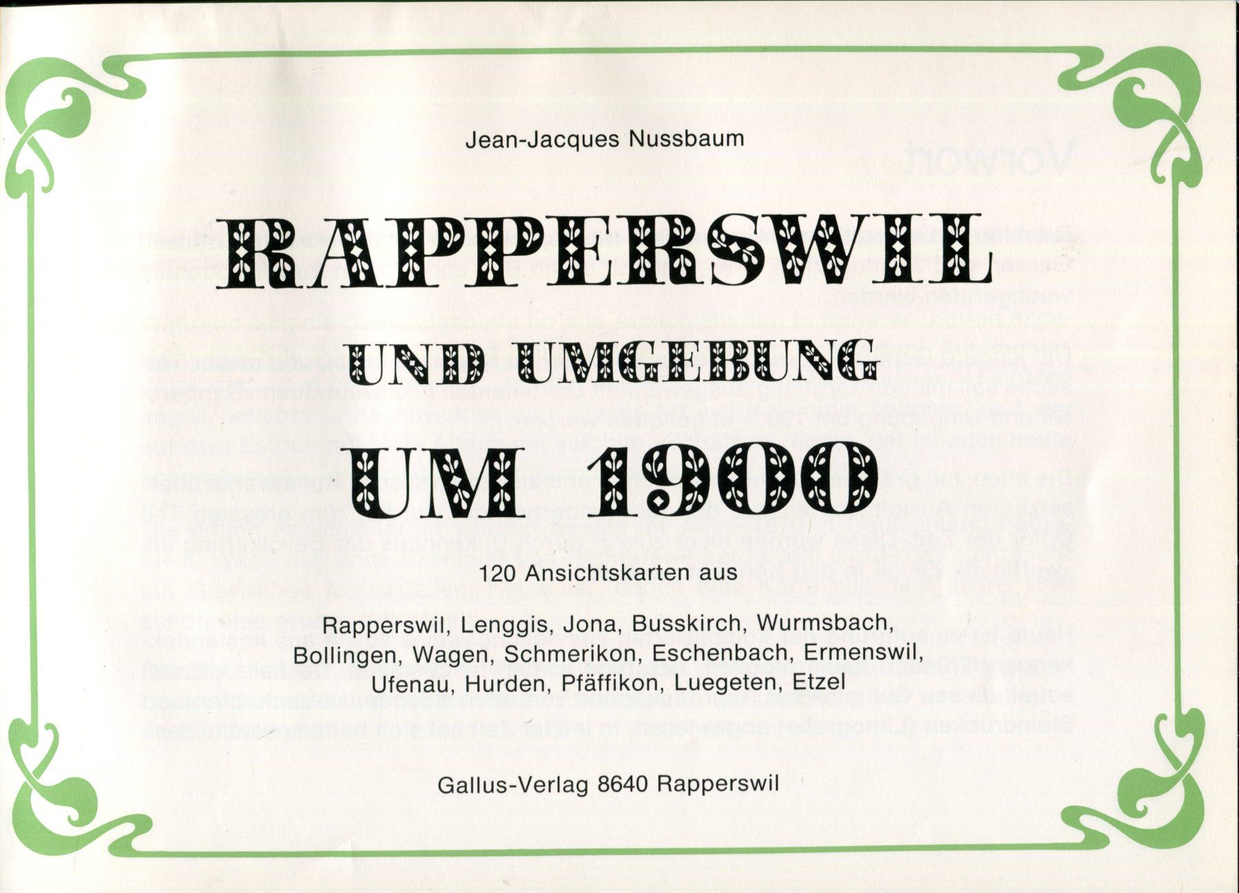 Libri: Rapperswil und Umgebung, Ansichtskartenbuch – Usato da Aarau venduto da Elmaar41 1