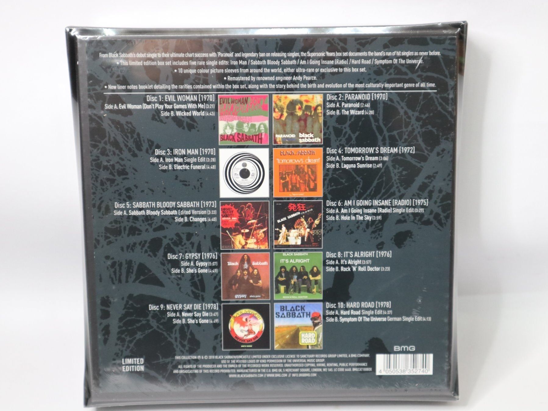 Schallplatten: 10x Vinyl Single Box Black Sabbath Supersonic years – Neu und originalverpackt aus Eschenbach SG von Astalavista 1