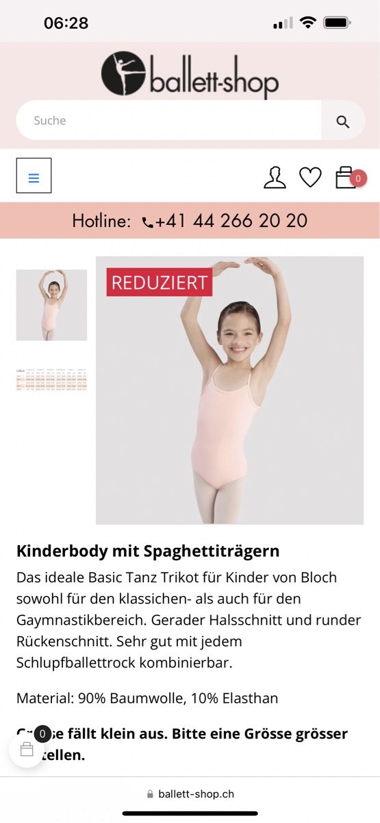 Bloch Trainer, Turnhosen & -trikots: Ballettbody Bloch 116-122 – Gebraucht aus Wolfwil von Vessie