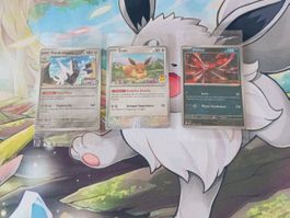 Lot de 3 cartes Pokémon scellées Pondralugon, Évoli, Yveltal