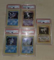 Pokémon Karten PSA - Hitmonlee, Dark Blastoise, Mew etc.