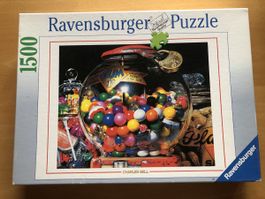 Puzzle 1500 Teile, Kaugummiautomat