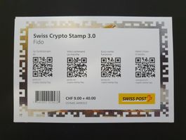 Swiss Crypto Stamp 3.0 ID 7 Fido (Bei der Post Ausverkauft)