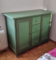 Grüne Kommode, Vintage, Antik