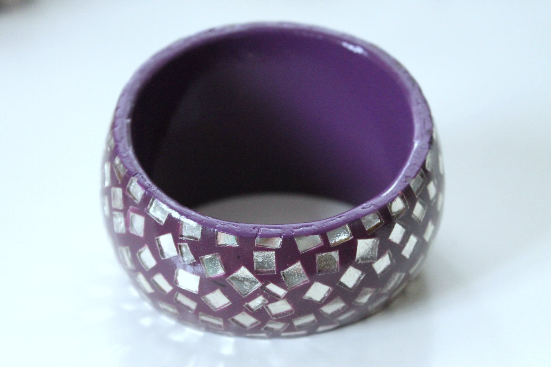 Bracciali & Braccialetti: extravaganter ARMREIF mit Spiegelmosaik – Usato da Rebstein venduto da QuasarVincent 2