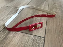 Roter Gürtel (Dame) - skinny fit & retro