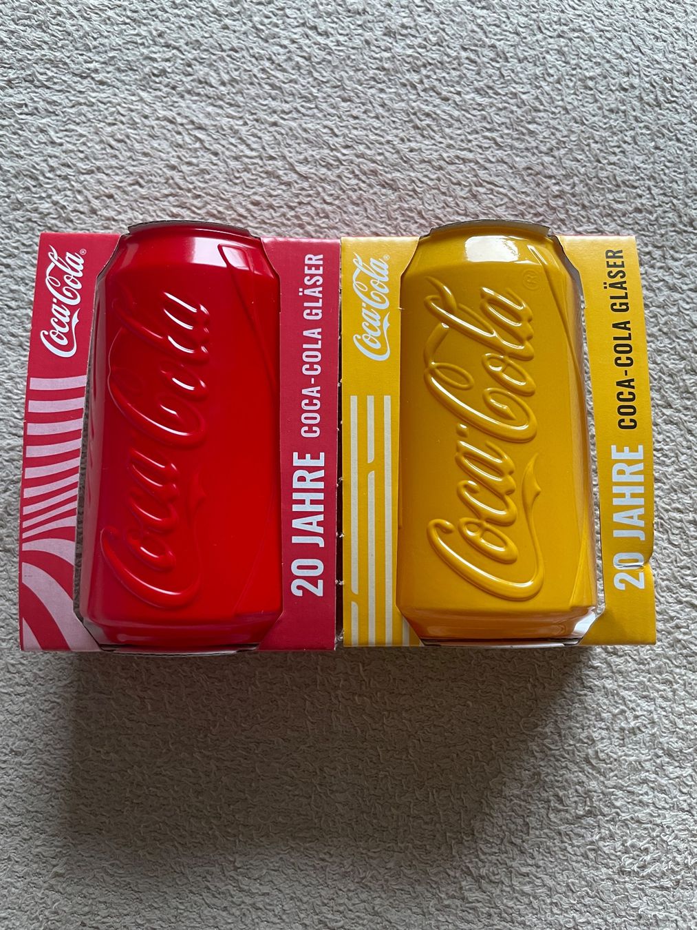 2x Coca Cola McDonalds Gläser 20 Jahre Deutschland (Neu und ...