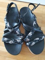 Marco Tozzi Sandalen, Schwarz/Silber, Grösse 39, Neu!