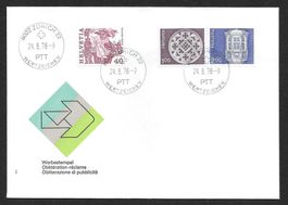 FDC Serie 609-611 ET Zürich 24.8.1978