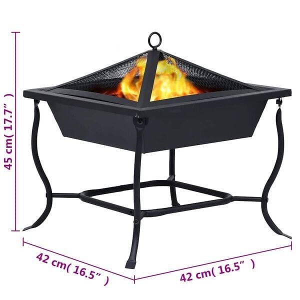 Feuerschale: Foyer Noir 42x42x45 cm Acier – Neu und originalverpackt aus Palézieux von bantouklan1 6
