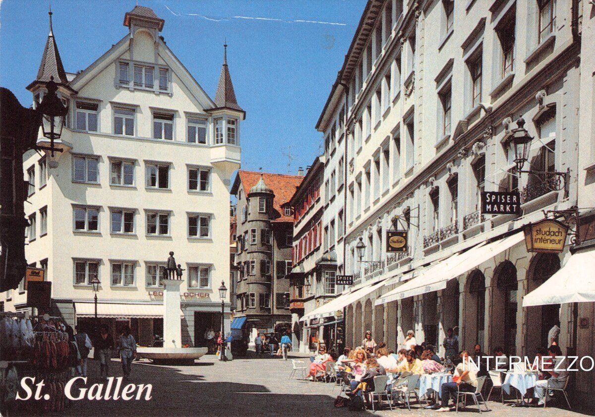 Cartoline postali: St. Gallen // Speisergasse – Usato da Basel venduto da intermezzo12