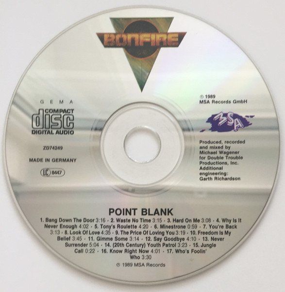CDs: Bonfire – Point Blank – D'occasion à Gingins par Demonseed 2