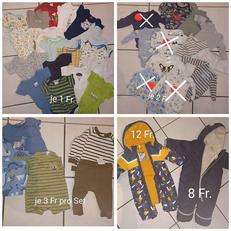 Lotti & Set di vestiti: Kleiderset (oder einzeln) Grösse 62/68 bzw. 3 bis 6 Monate – Usato da Würenlingen venduto da Steeefeli 4