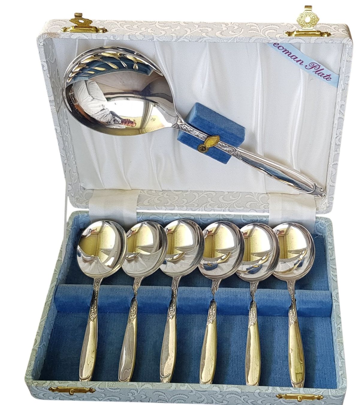Set di posate: Dessertbesteck versilbert England – Usato da Mörschwil venduto da antiksalon 1