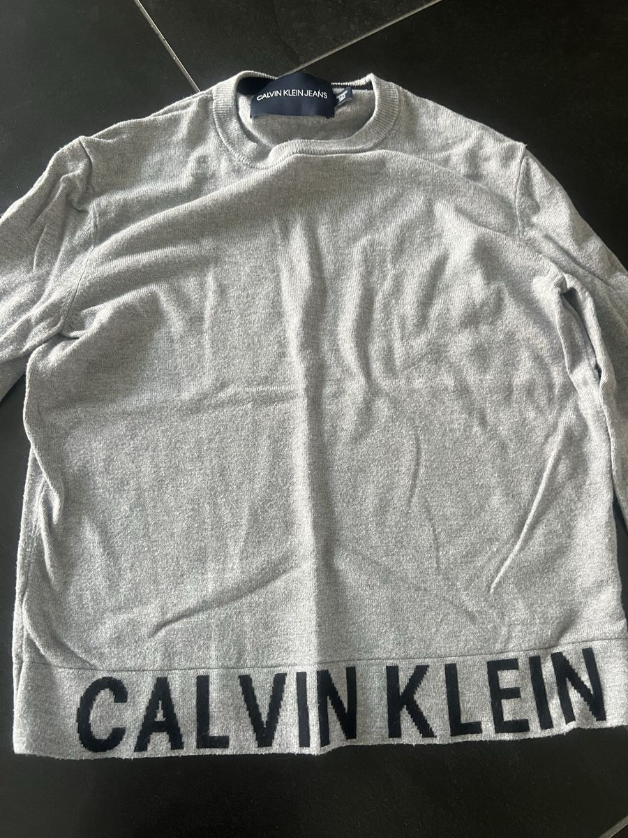 Calvin Klein Maglioni & Felpe: Calvin Klein Jeans Pullover, Top Zustand, Grau, XS – Usato da Bilten venduto da and_6hjn