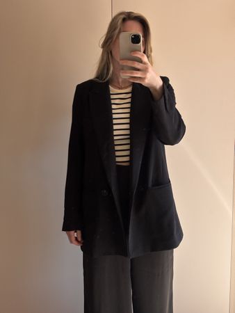 Schwarzer Zara Blazer, Grösse S